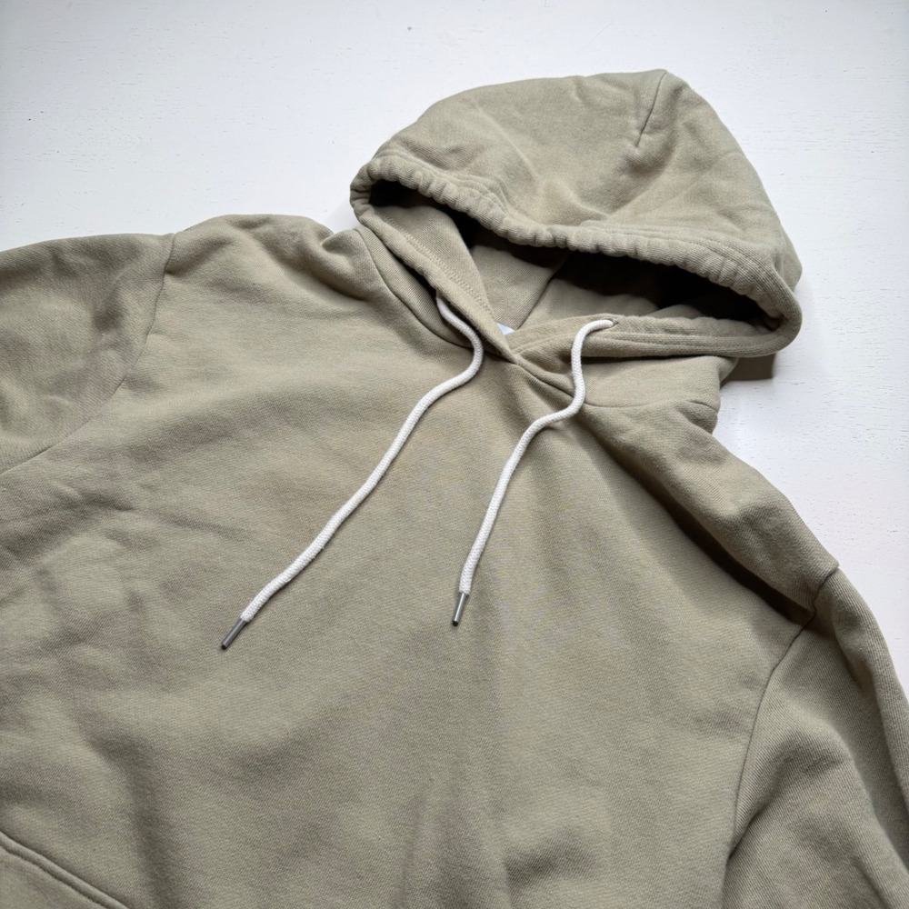 JOHN ELLIOTT Hoodie Tan Green Beach French Terry Cotton Men's Size 4 XL Casual